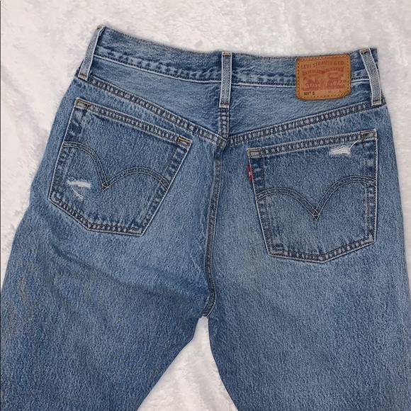 Levi 501 raw hem jeans - Picture 5 of 6